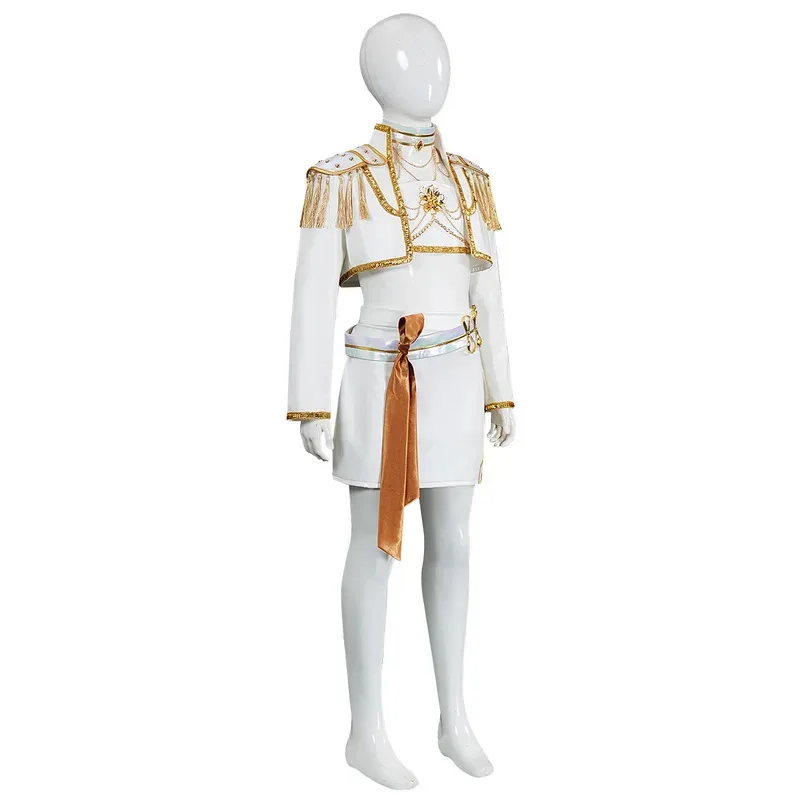 Uniforme de Cosplay Anime Kpop Mira Branco Plutonium, perruque pour enfants et femmes, vêtements de fête de noël et d'halloween