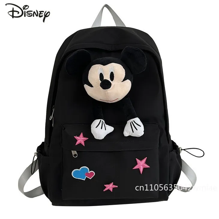 Mickey New 3D Doll Backpack Fashionable High Quality Student Backpack Cartoon Lightweight Large Capacity Girl Travel Backpack