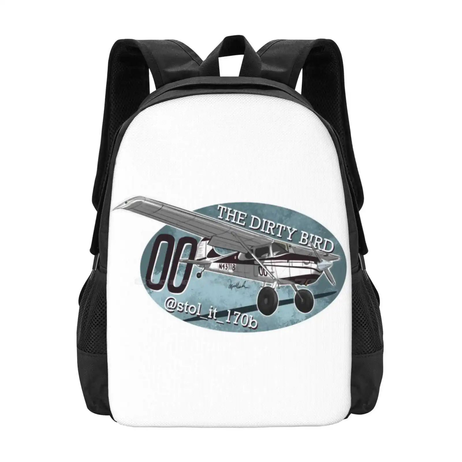 Cessna 170B N4311B Bag Backpack For Men Women Girls Teenage N4311B Dirty Bird Stol Grumman E 2 Aircraft Carrier Cirruss