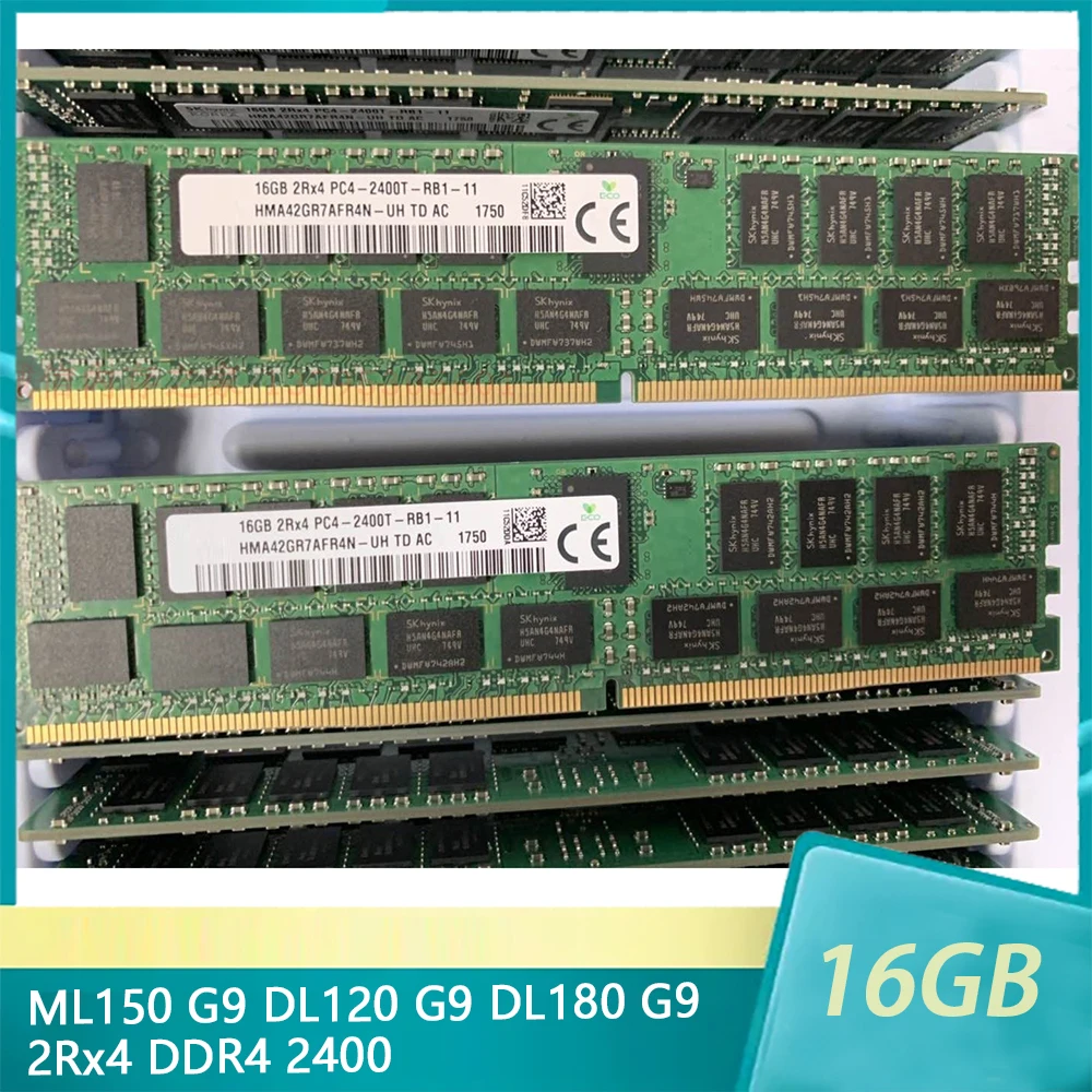 memoria do servidor ecc reg hp ml150 g9 dl120 g9 dl180 g9 16g 16gb 2rx4 ddr4 2400 1pc 01