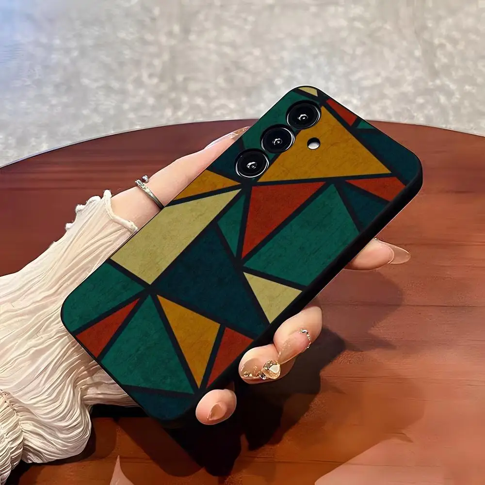 Piet Mondrian Muster Handyhülle für Samsung S26 S25 Plus S20 S20 Plus S22 Ultra S23 FE S21 Plus S21 Ultra Softcover