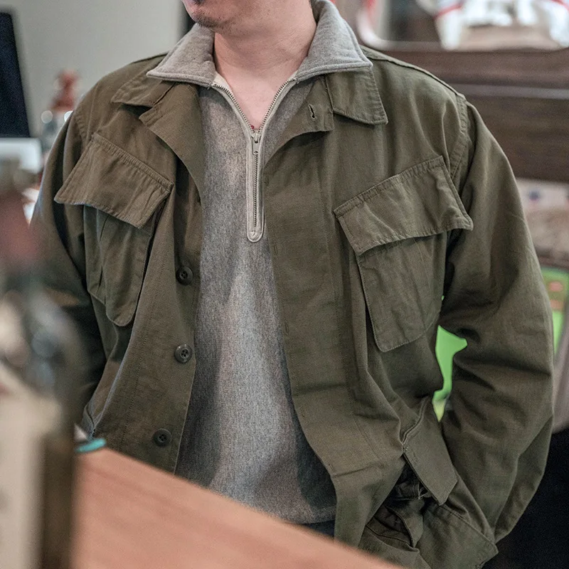 Men's NON STOCK Vietnam War RIP STOP Anti-scratch Cloth Jacket Men's Fifth Generation TCU Tropical Combat Uniform