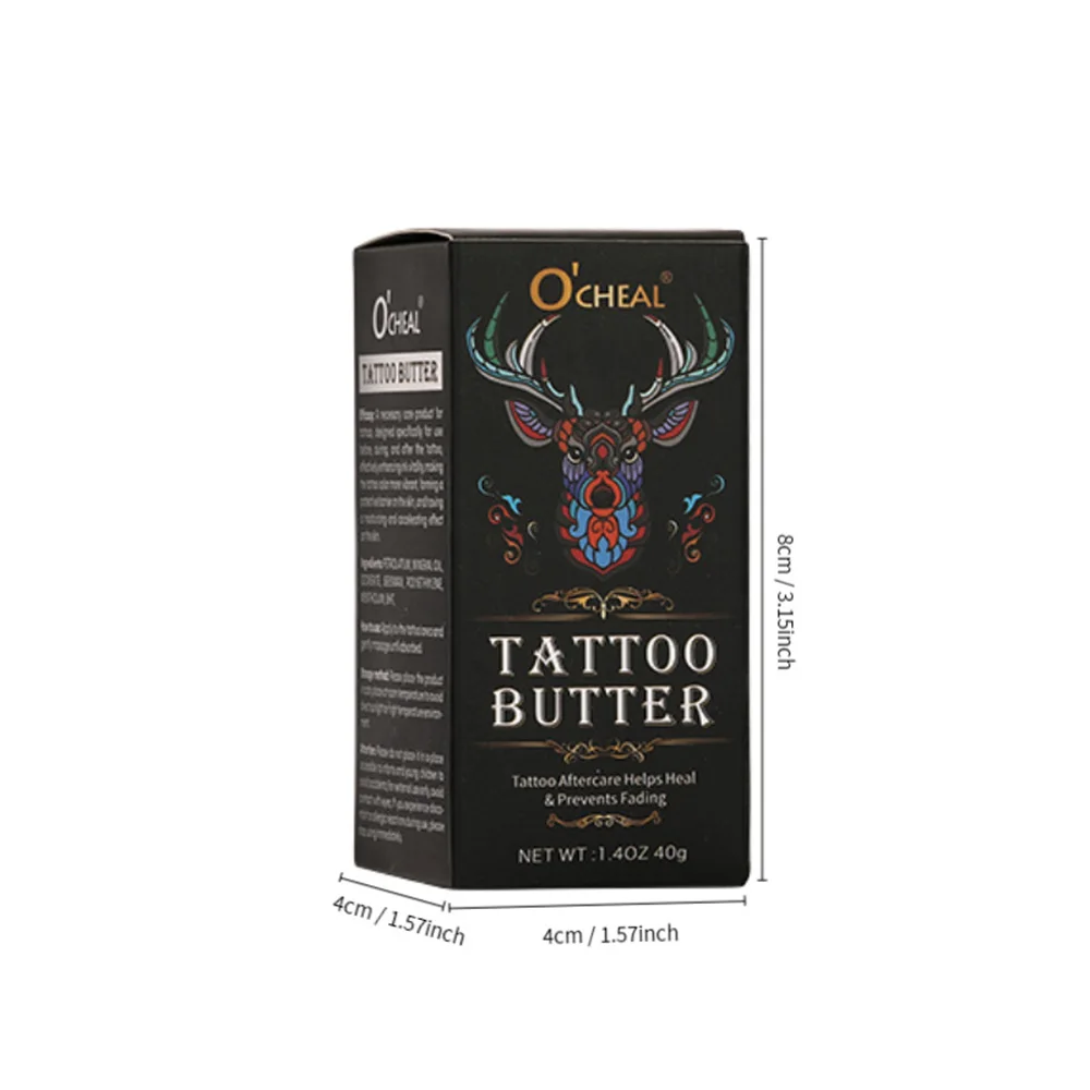 Tattoo Aftercare Butter Balm Tattoo Moisturizer Stick Healing Brightener Cream Natural Organic Tattoo Cream For Color Enhance