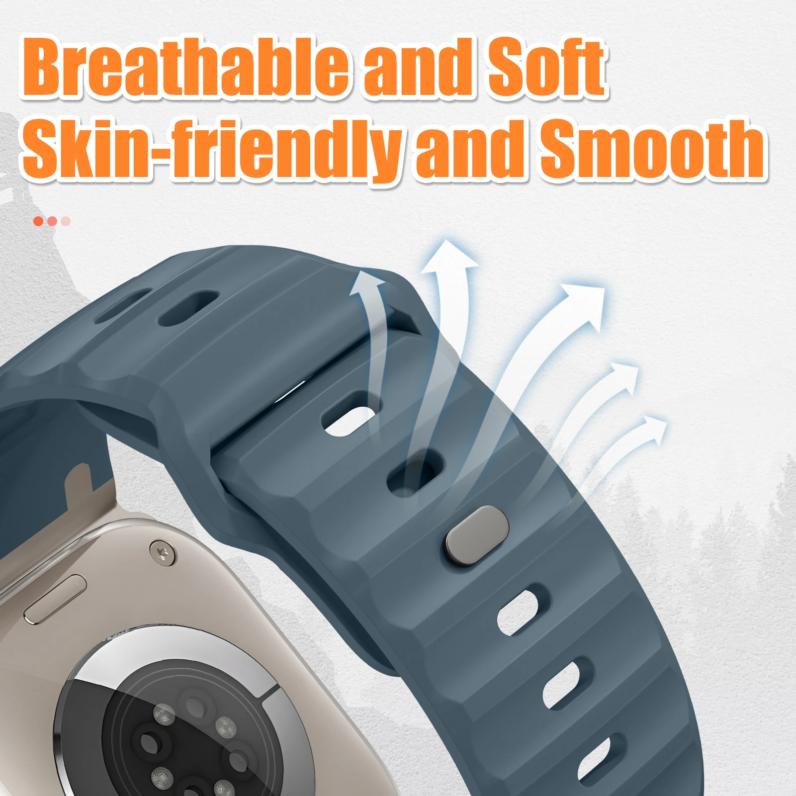 Sport Silicone Strap for Apple watch ultra 2 band 49mm Stainless Steel correa bracelet iwatch Series 9 8 7 6 5 SE 45mm 44mm 42mm