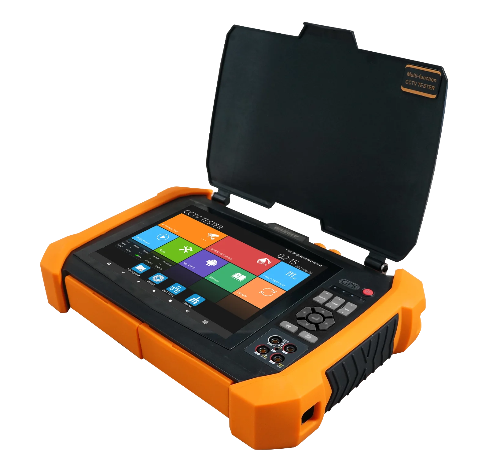 8K IPC Tester With 2 Gigabit SFP Ports PoE++ 90W, 8MP AHD TVI CVI SDI CCTV Tester TDR OPM DMM VFL Cable Tracer