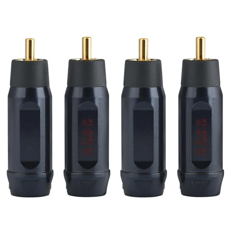 

DXAB 4PCS Auditory Plugs Male Connection For DIY Auditory Equipment And HIFI Auditory