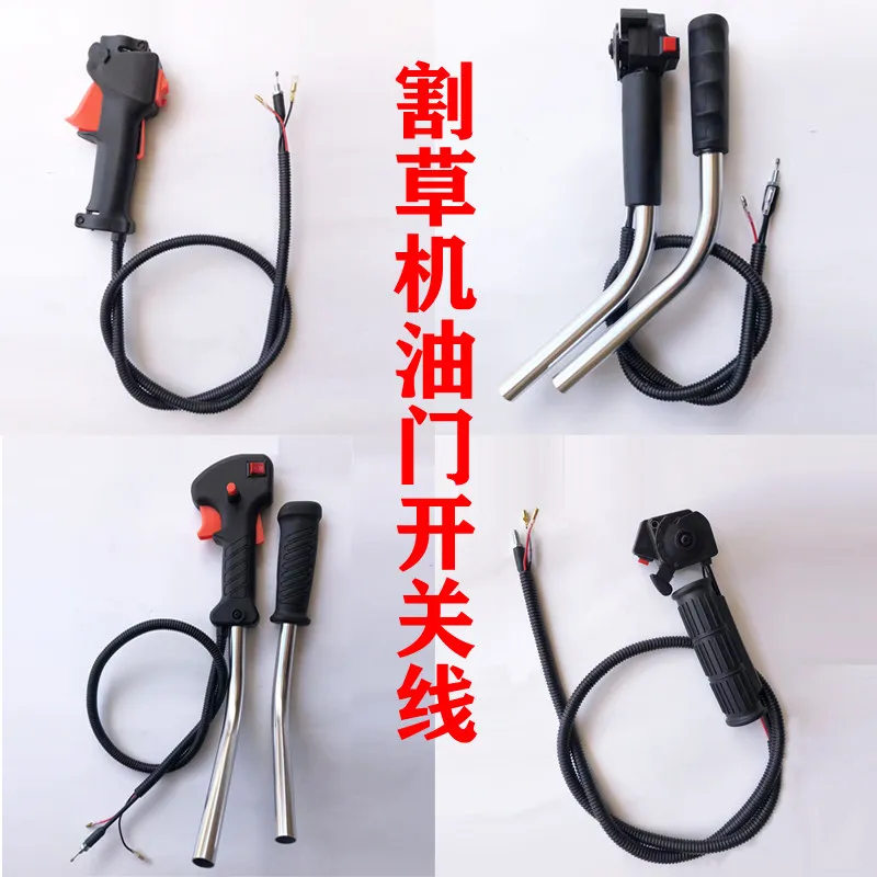 Throttle & Kill Switch Assembly With Throttle Cable For Backpack Side‑Mount Brush Cutter Grass Trimmer Spare Parts