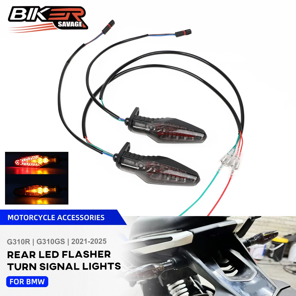 

2025 Motorcycle LED Turn Signal For BMW G310GS G310R Flasher Rear Brake Tail Light Flashing 12V LED Lamp Accessories 2021-2024