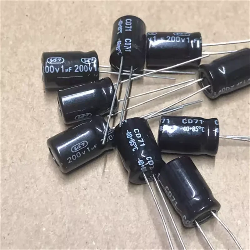 10PCS 200v NP BP audio crossover non-polar aluminum electrolytic capacitor 250v 1uf 2.2uf 3.3uf 4.7uf 1.8uf 6X11mm 160V