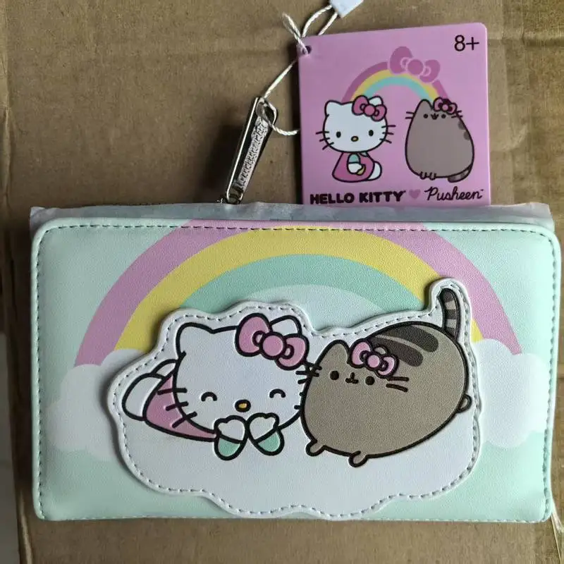 

Sanrio Loungefly Cartoon Shaped Hellokitty Printed Wallet Storage Fashionable Casual Backpack Wallet Reward Kids Surprise Gifts