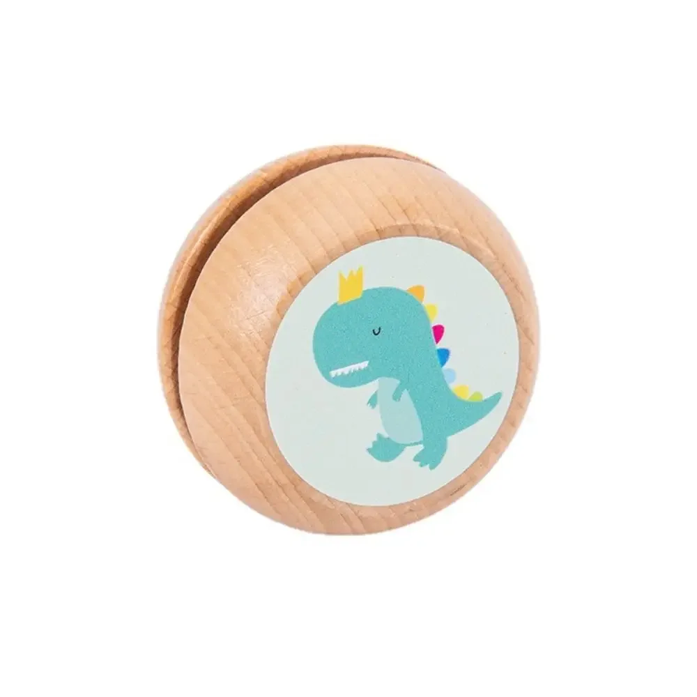 Brainstorming 2A Yoyo Toy Simplicity Concentration Wooden Children's Toys Cartoon Beginner Yoyo Ball Children