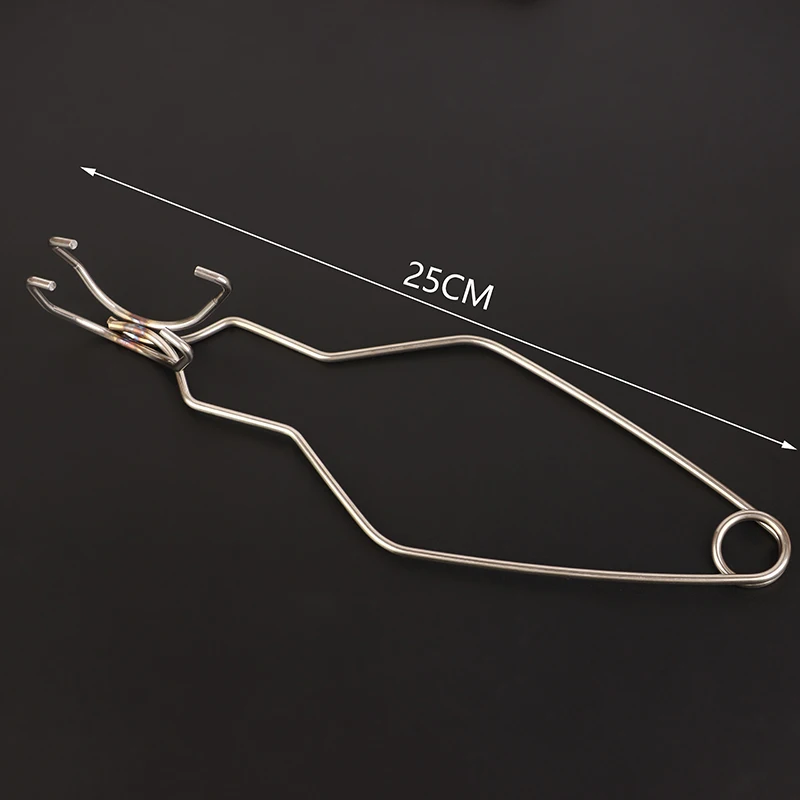 25cm Crucible Pliers Gold Melting Bowl Furnace Accessories Stainless Steel Gold Melting Bowl Clamping Pliers Crucible Tong Clamp