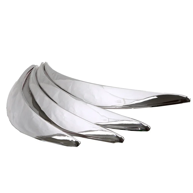 POSSBAY-Car الحاجز مشاعل قوس عجلة الحاجب ، السيارات واقيات الطين درابزين ، مضيئة عجلة الشفاه طقم الجسم ، حامي الكروم ، الطين الحرس