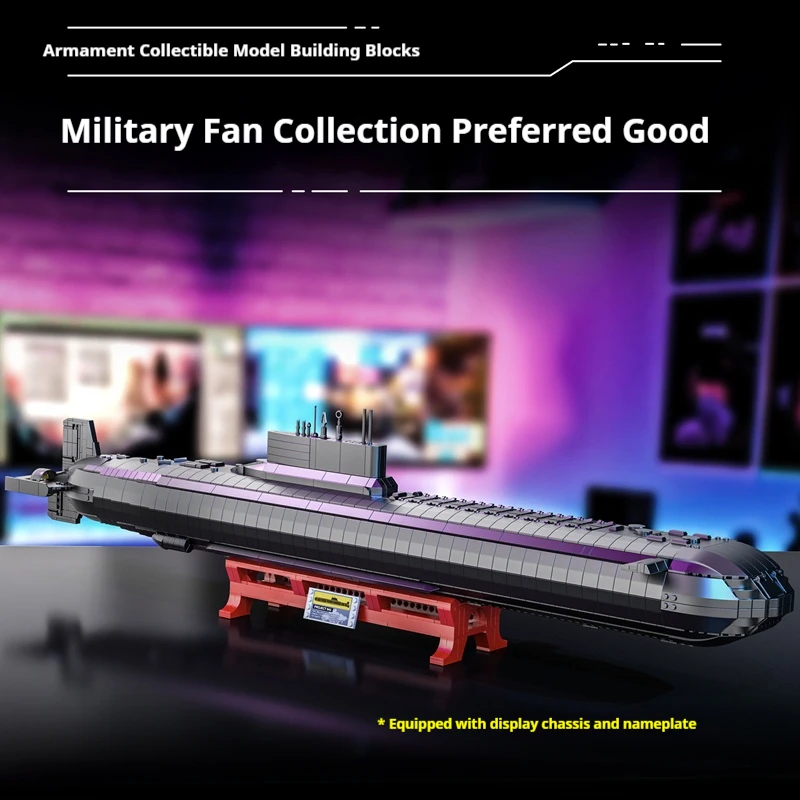 

Military series 628020 large size 941 type nuclear submarine 4474PCS model assembly ornaments boys building blocks toy gift
