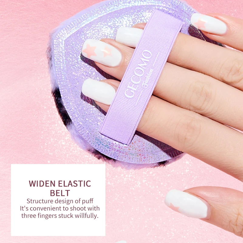 GECOMO feuilleté de poudre haute brillance avec des paillettes fines, illumine la clavicule du corps et la poudre de paillettes est délicate