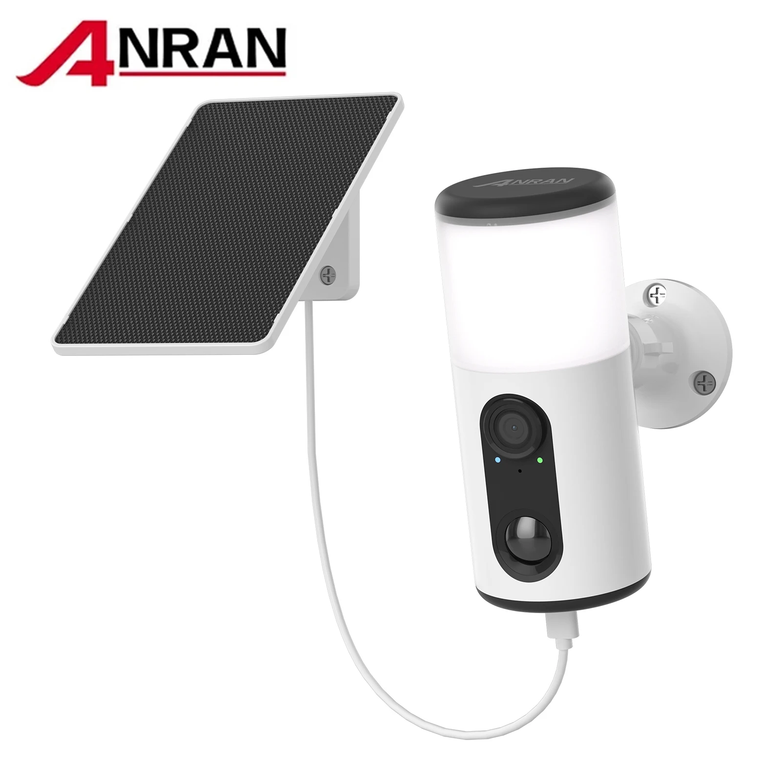 ANRAN applique murale solaire caméra batterie caméra sans fil caméra de sécurité extérieure projecteur AI détection couleur Vision nocturne CCTV Cam