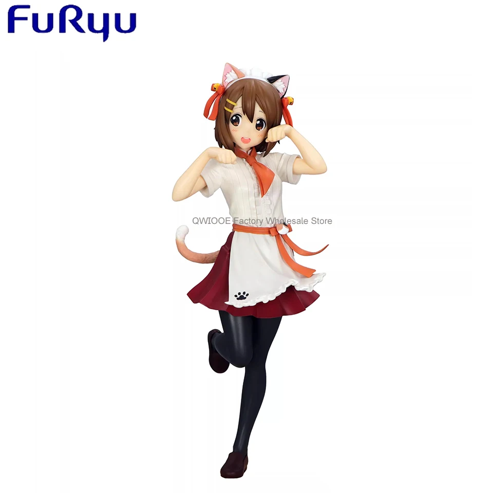 Original Genuine FuRyu K-ON 22cm Yui Hirasawa Anime Action Figure Toys Doll Collection Christmas Gift Droppshiping QWIOOE