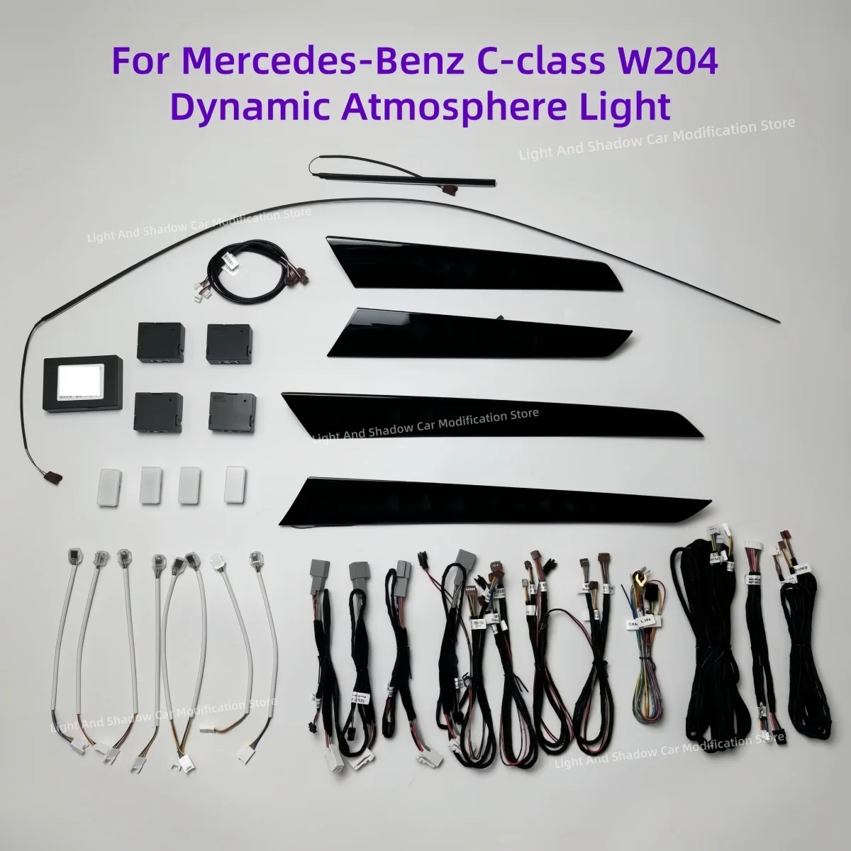 

For Mercedes-Benz C class W204 Atmosphere Lamp Automotive Interior Lighting System Ambient Light Steering Wheel Key Control new