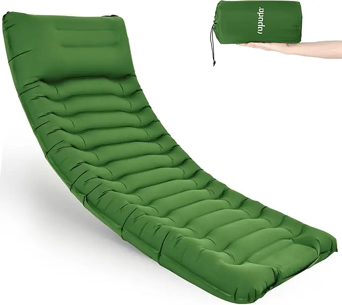 

40D Nylon TPU Factory Wholesale Outdoor Waterproof Inflatable Sleeping Bed Comfortable Hiking Camping Mattress Portable