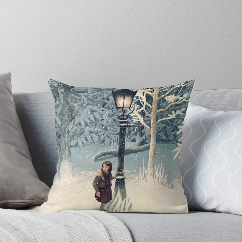 

Lucy and the Lamppost Throw Pillow pillows decor home bed pillows Pillow