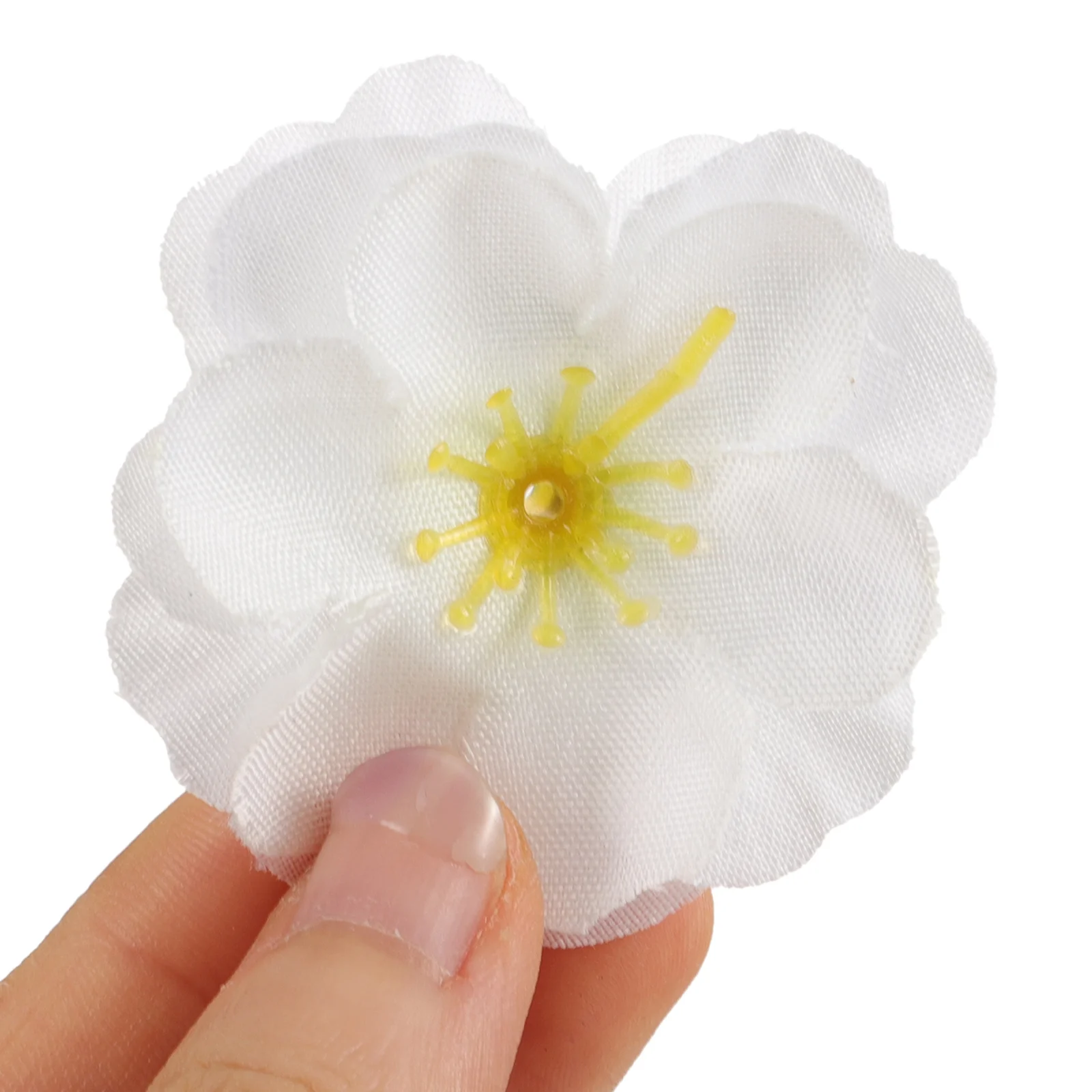 

100Pcs Simulation Flower Heads Mini Silk Fake Flowers for DIY Craft Wedding Party Hair Clips Decoration Props Flower Heads