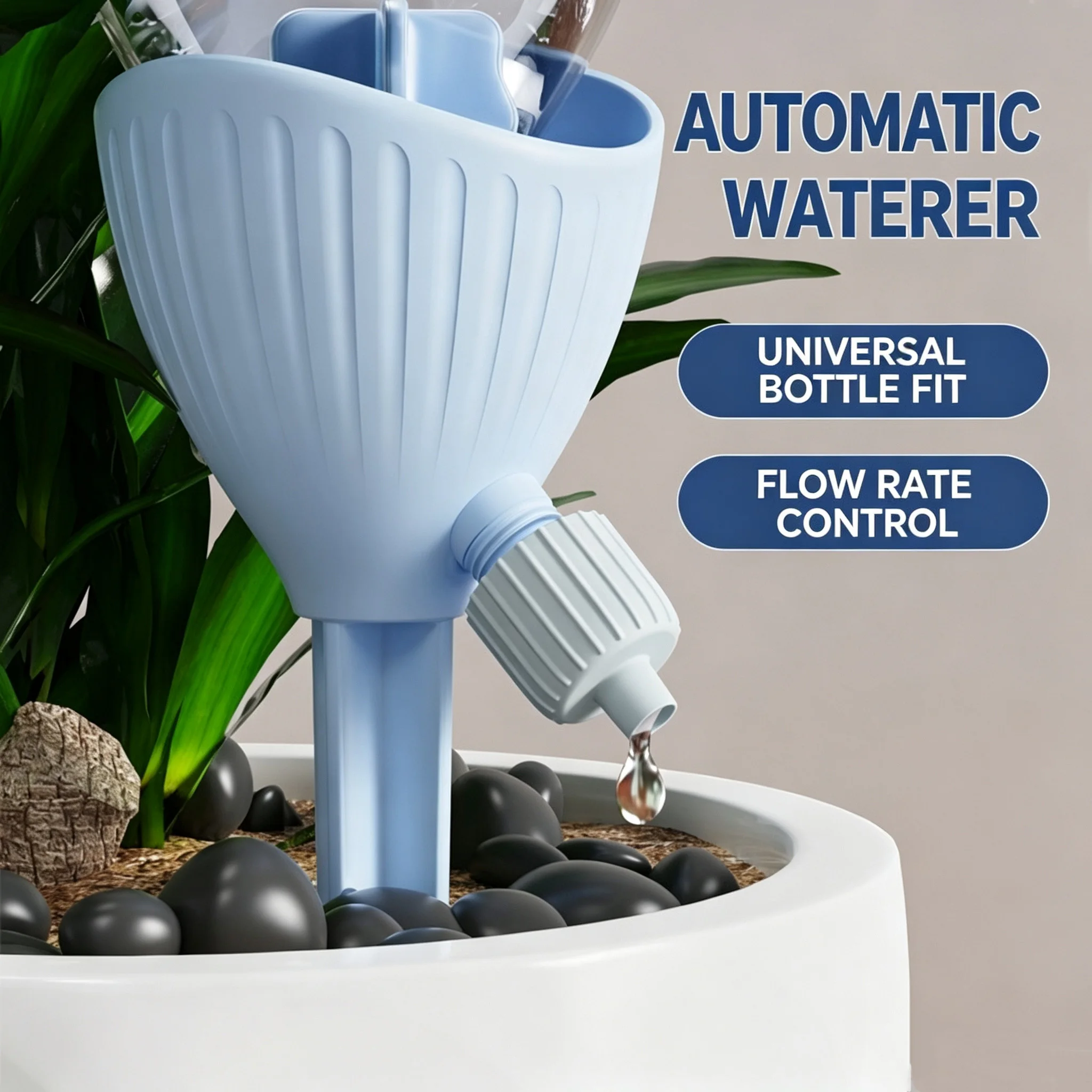 Automatic Self-Watering Plant Pot Dripper Slow Flow Watering Device Home Gardening Lazy Person's Flower Pouring Tool