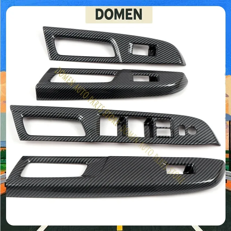 DOMEN Only RHD! For Subaru WRX /WRX STI 2015-2019 ABS Car Door Armrest Window Lift Switch Buttons Cover For Subaru Levorg 2014-2