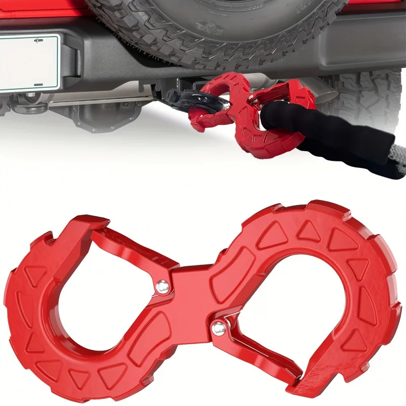 

‌Heavy Duty Red S-Hook 33K LB Capacity - G80 Alloy Steel Towing Hook for Trucks/SUVs/Trailers & Off-Road Recovery