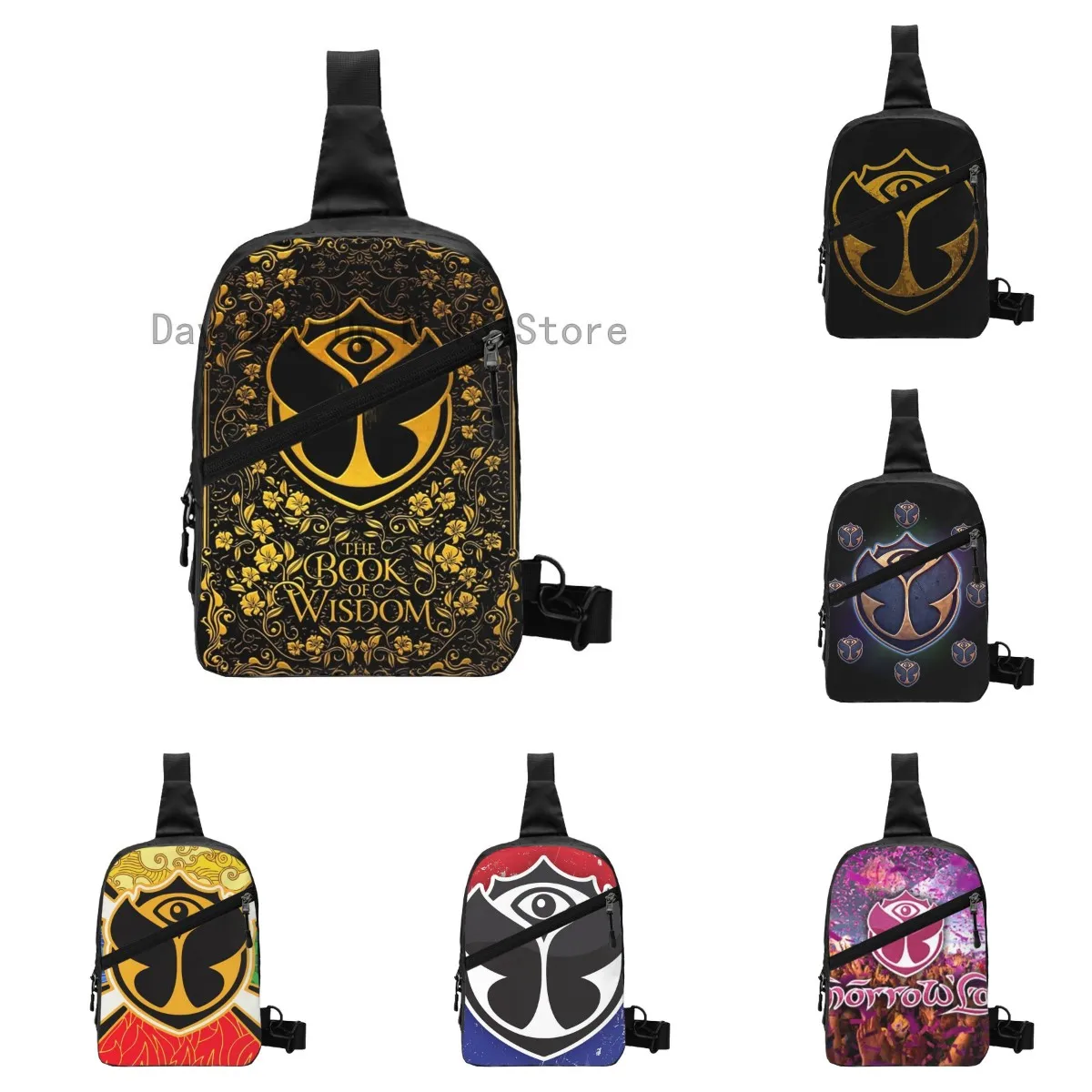 Tomorrowland Electronic Dance Festival Sling Crossbody Rugzak Mannen Custom Schoudertas Voor Reizen Wandelen Dagrugzak