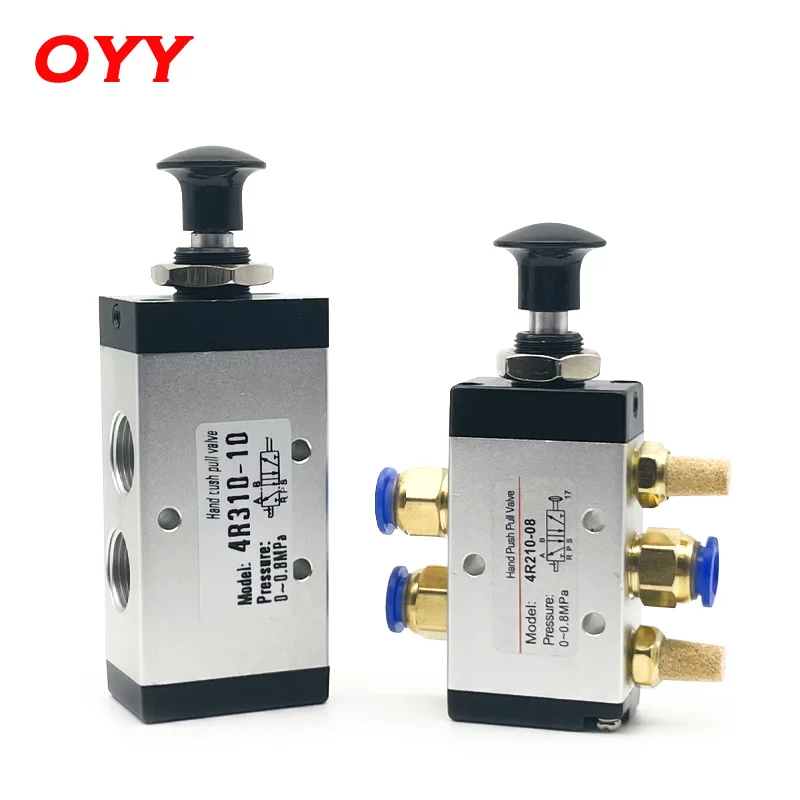 

Air Manual Valve 2 Way 5 Position 4R110-06/210-08/310-10/410-15 Push And Pull Pneumatic Switch Controller