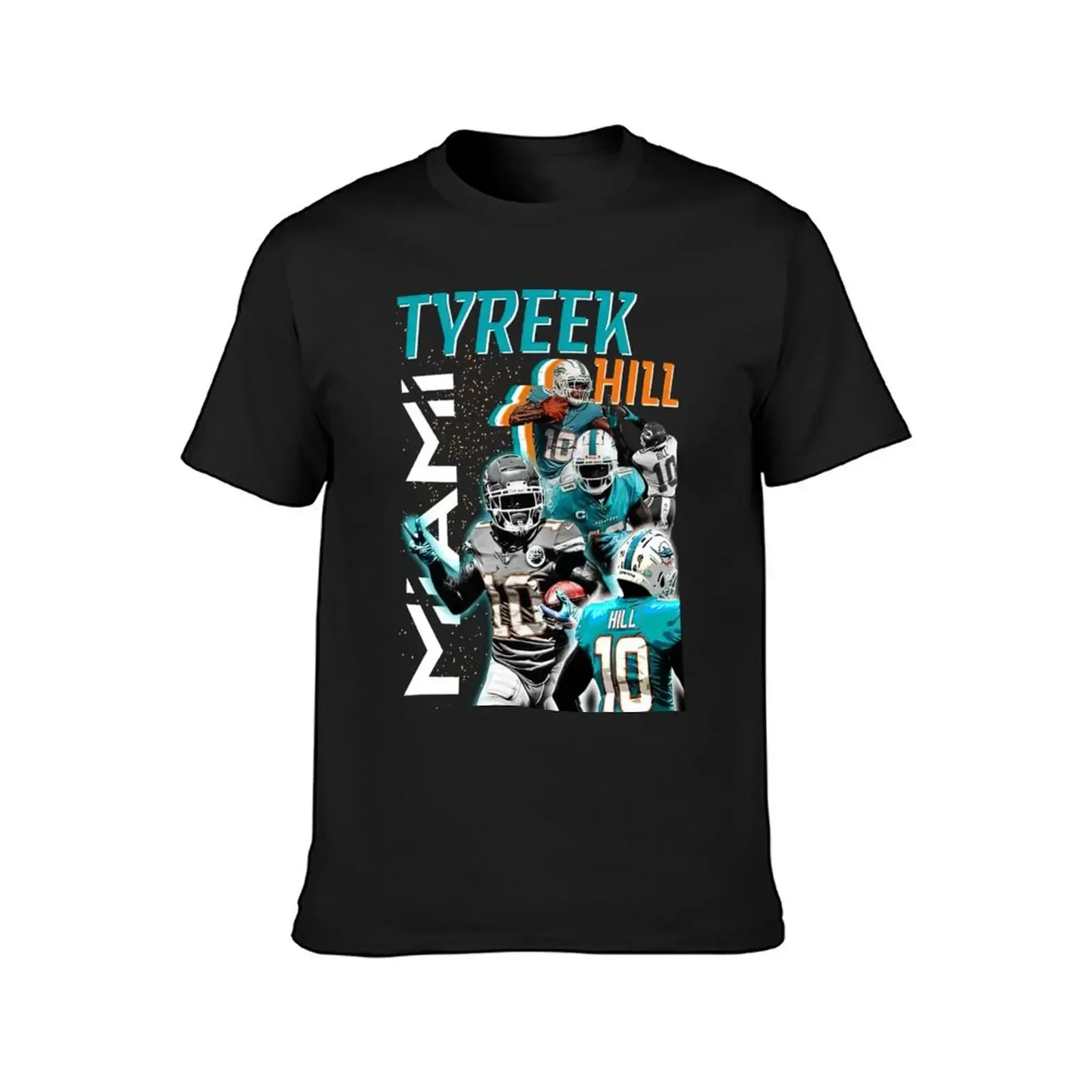 Tyreek Hill Graphic T-Shirt blue archive plain men clothing