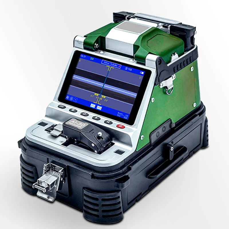 Machine d'épissure de fusion de fibres AI-20/AI-30, couperet de fibres en une étape, 6 moteurs, kits d'outils de compteur de puissance VFL