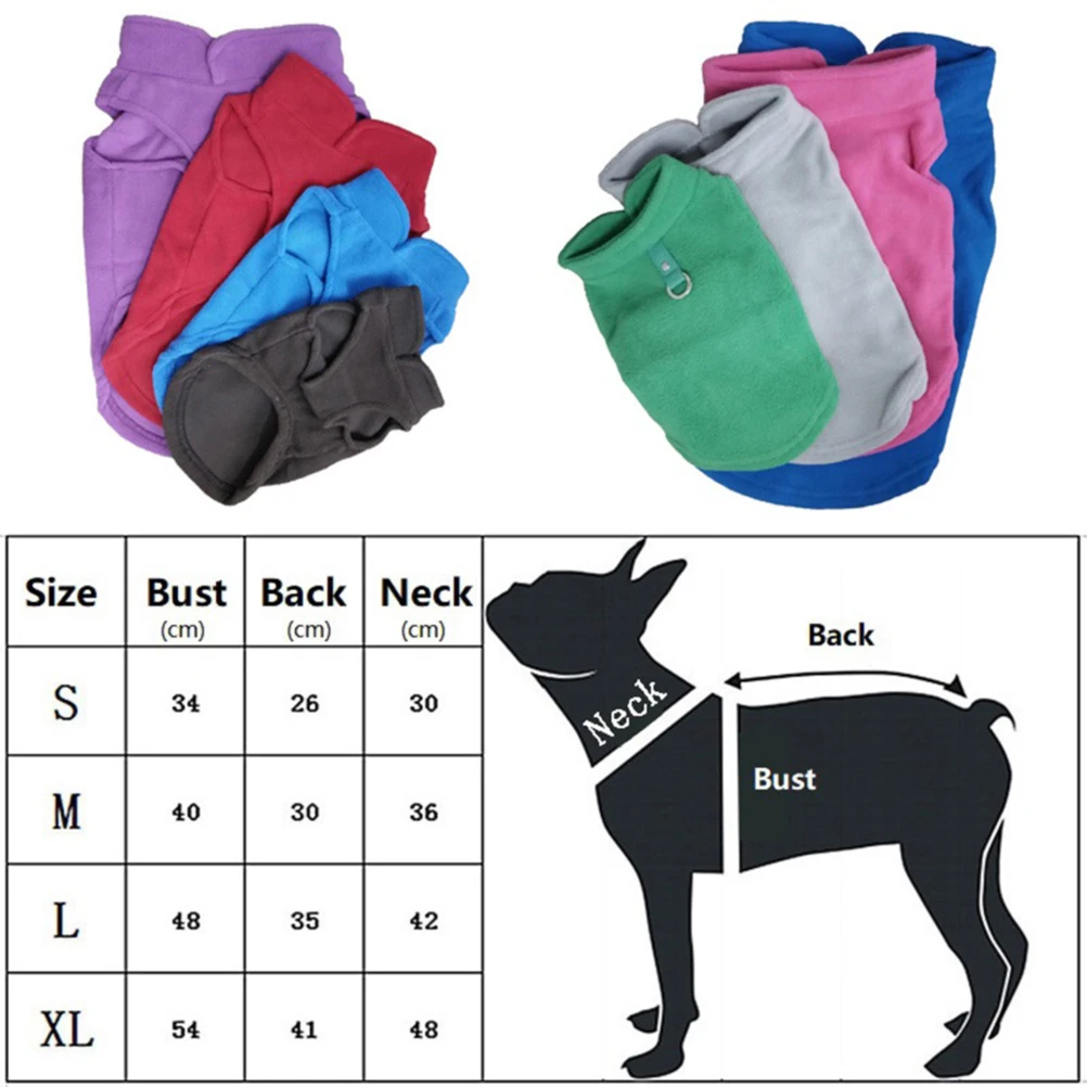 

Doggy Coat Padded Vest Winter Warm Clothes for Small Large Dogs Blue S Breathable Comfortable Metal Ring Traction Rope