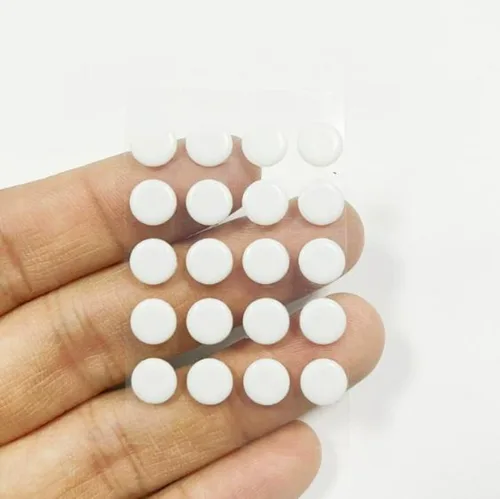 Imagen 2 del producto 20-100 Uds. Patines de ratón universales de puntos pequeños de 6mm/7mm de diámetro, pies deslizantes para ratones DIY, versión de velocidad de Control de hielo para ratón de goma