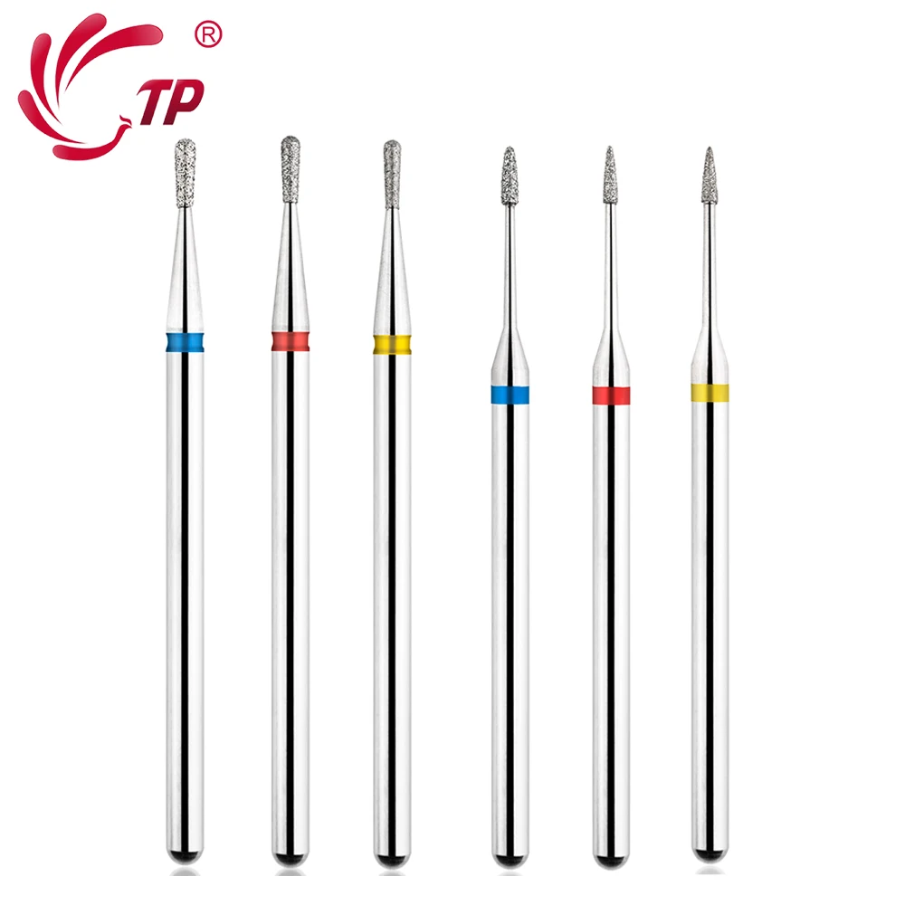 TP 2pcs Cuticle Clean Nail Bit for Electric Nail Drill Machine for Acrylic Manicure Pedicure Cuticle Gel Polishing Tools