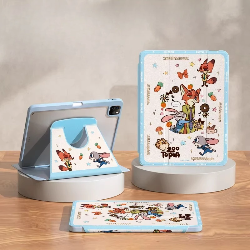 

Чехол Zootopia для iPad Funda ipad 8 9 10 10,2 дюйма Air 4 5 10,9 дюйма M2 M3 A16 11 дюймов Чехол для планшета Pro 3 4 5 6 12,9 дюйма M4 Защитный чехол