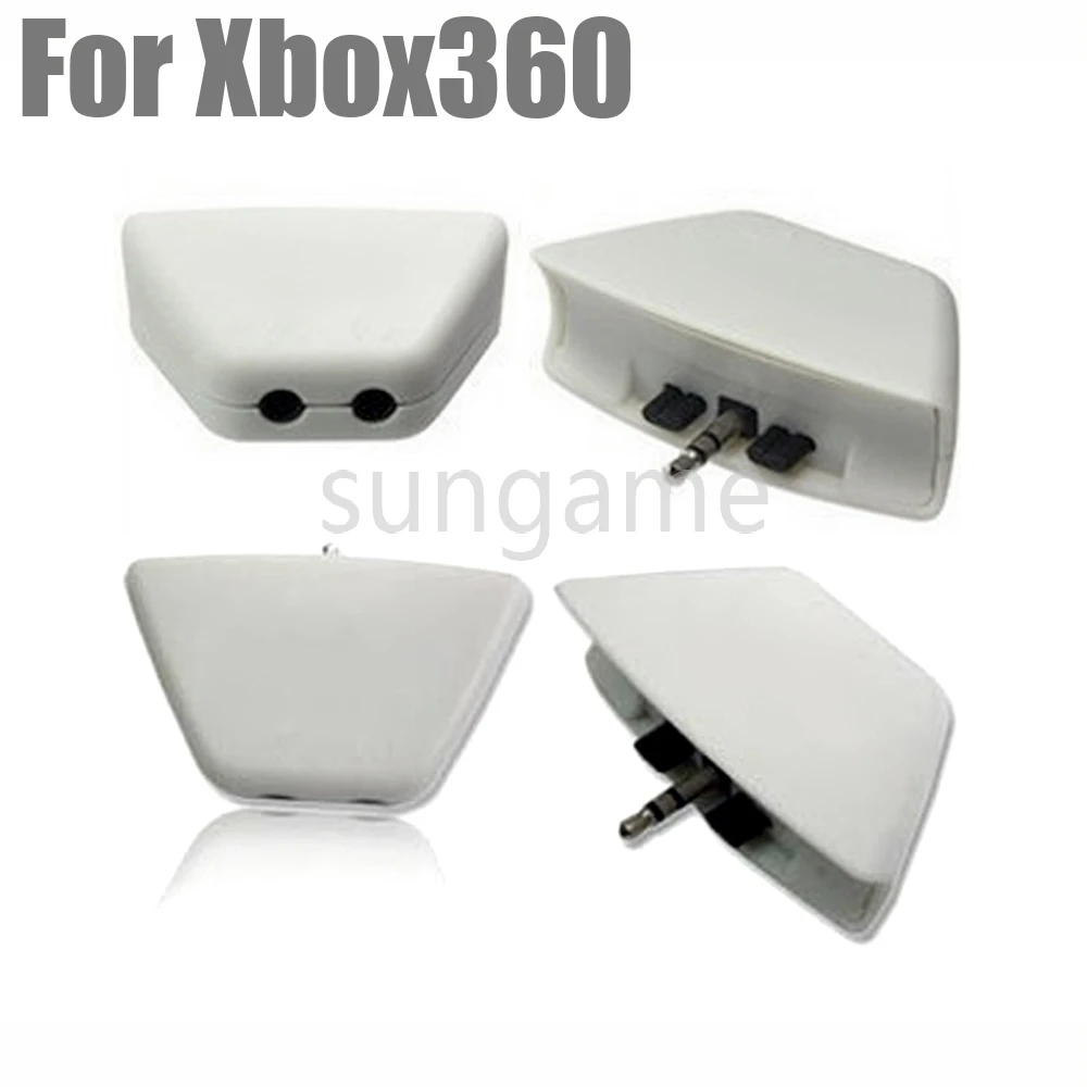 

10 шт. новый для контроллера Microsoft Xbox 360, разъем 3,5 мм, микрофон, наушники на аудиоадаптер 2,5 мм, конвертер, геймпад