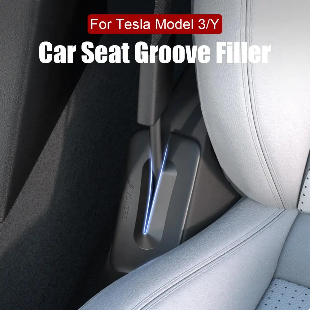 1 Pair For Tesla Model Y ALL Car Seat Filler Silicone Dust Cover Side Seam Styling Leak-proof Filling Car Accessories