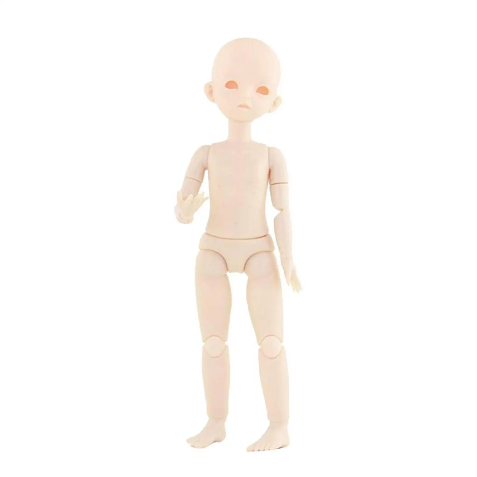 28cm Moveable Plastic Blank Figure Doll Full Body DIY Replacements W/ Shoes