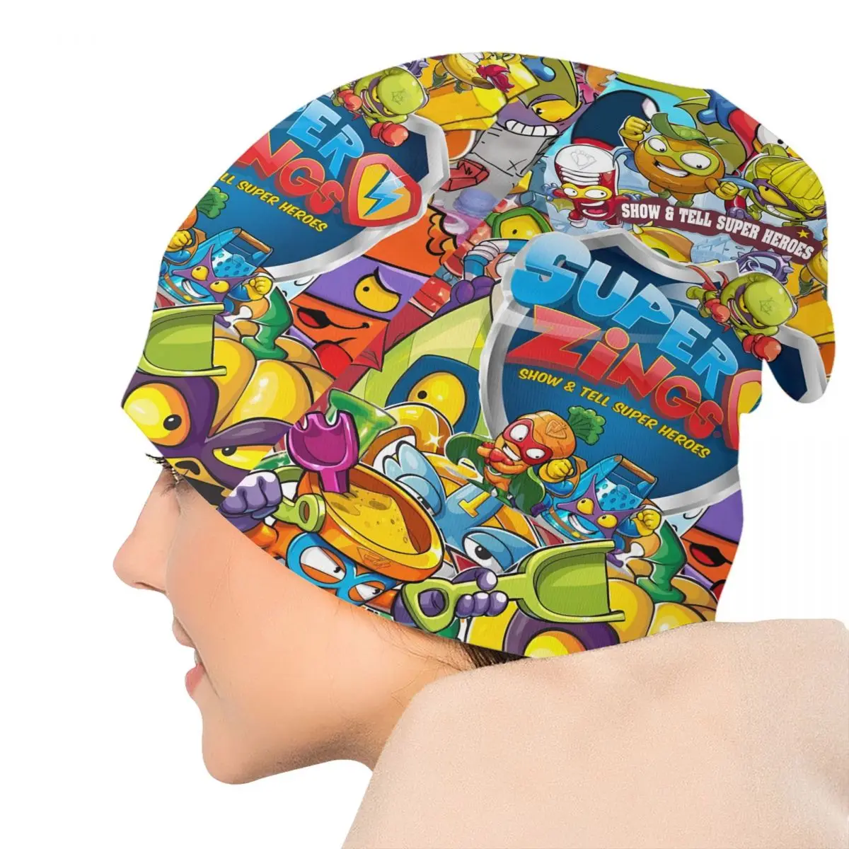 หมวกไหมพรมลายการ์ตูนสีสันสดใส สไตล์ย้อนยุค แฟชั่นสำหรับทุกเพศ ให้ความอบอุ่นในฤดูหนาว