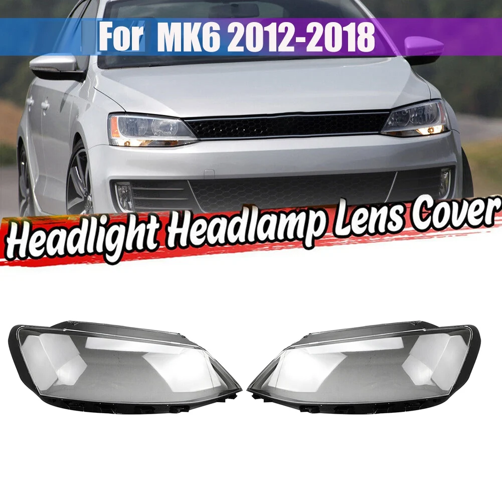 For VW Jetta (Sagitar) MK6 2012 13 14 15 16 17 2018 Car Headlight Lens Cover Headlight Lampshade Auto Light Shell Right