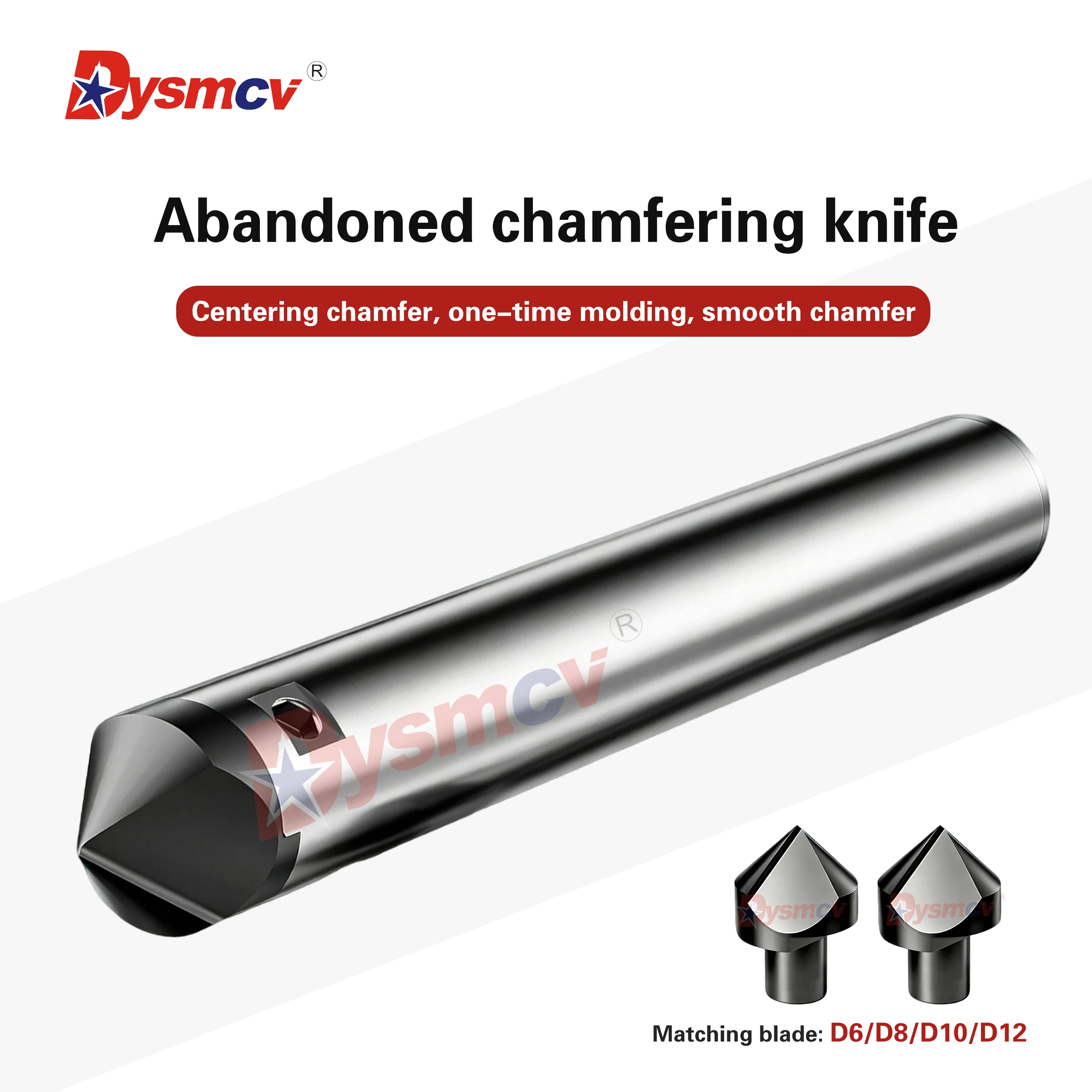 D6/8/10/12 Abandoned Chamfering Knife Handle Machining Steel Parts Stainless Steel Copper Aluminum Centering Chamfer Integrated