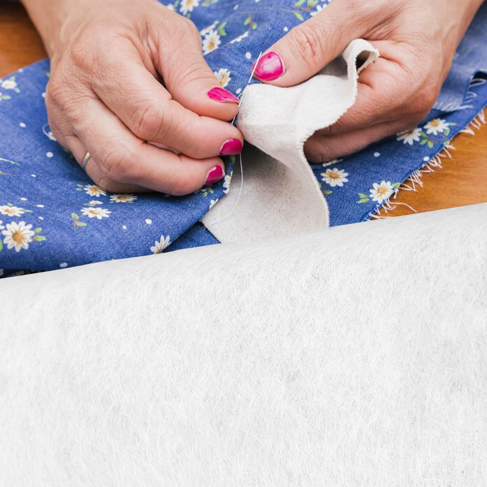 

Double Sided Fusible Web Non-woven Adhesive Interlining Cloth Fleece Interfacing for Bags -side Iron Accessories