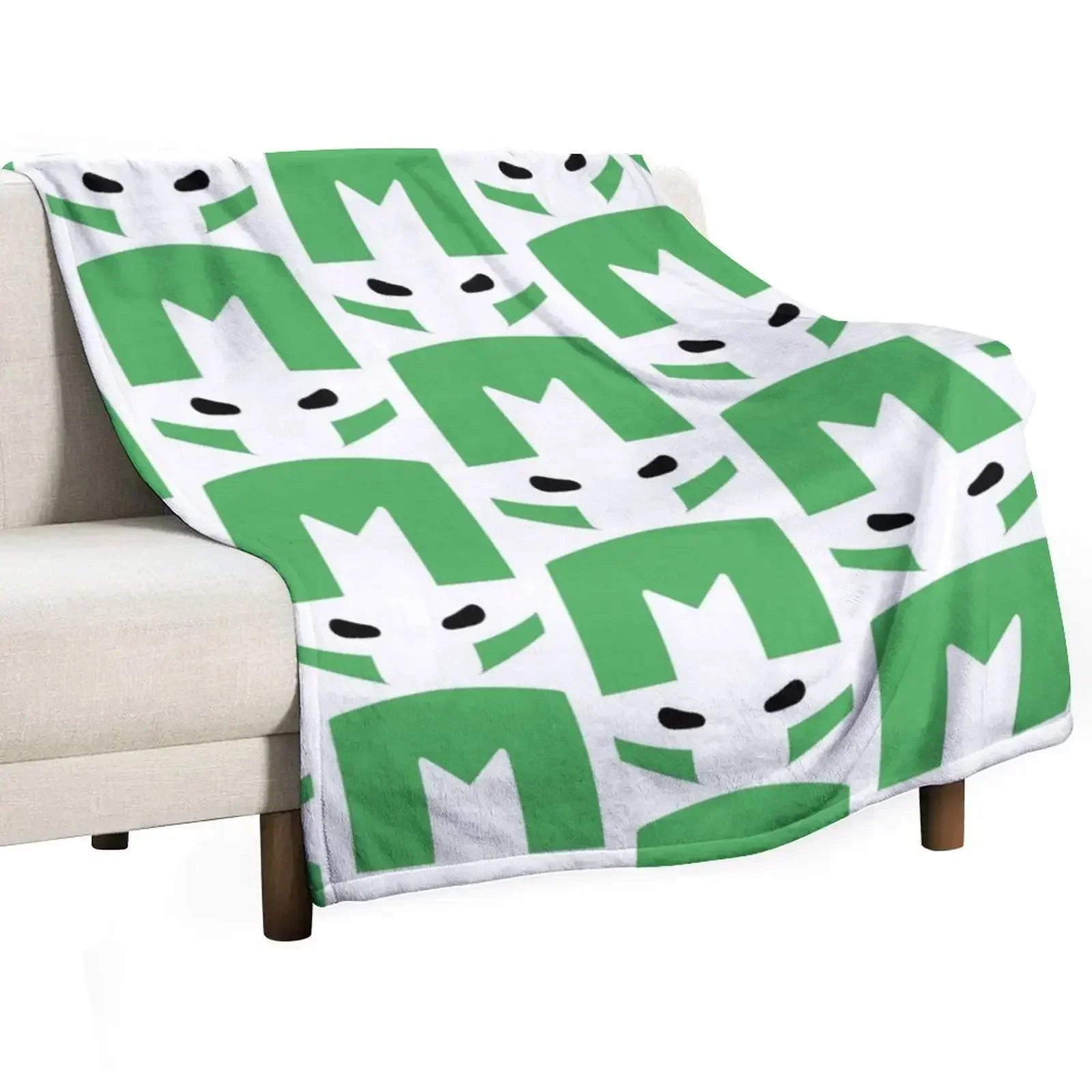 

Castle Crashers Minimal Green Knight Throw Blanket Multi Purpose Soft Warm Blanket for Home Travel