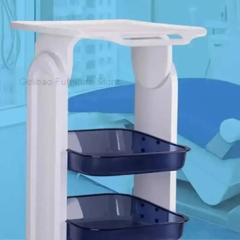 

White Desktop salon beauty trolley Beauty medical Rolling Trolley Cart Medical Cart With Handle Barber Beauty Salon Furniture