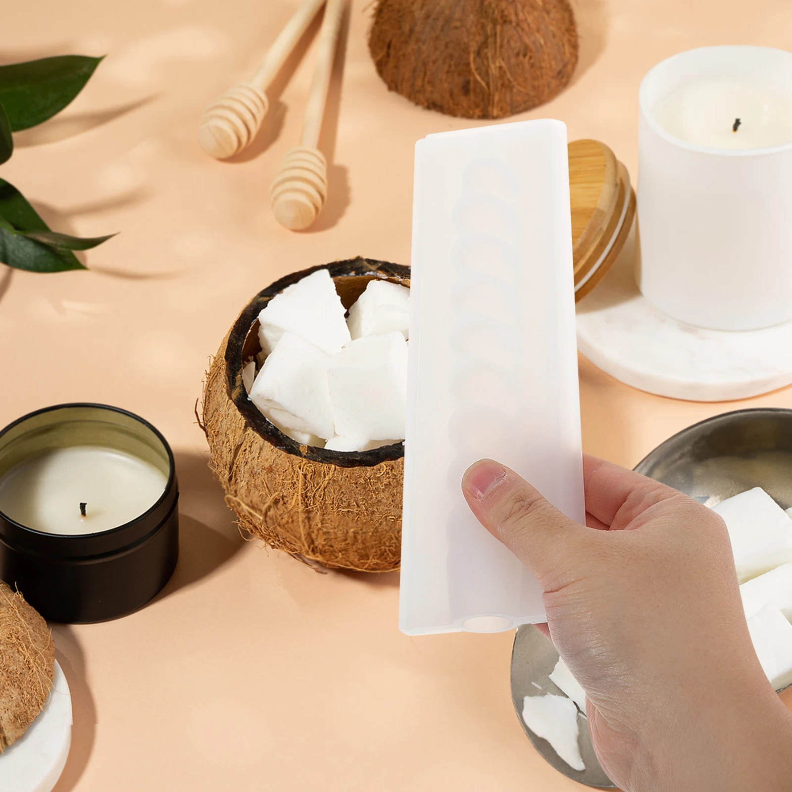 

2pcs Spiral Cylinder Silicone Molds Twisted Design For Diy Craft Making Aromatherapy Candles Home Decoration Reusable