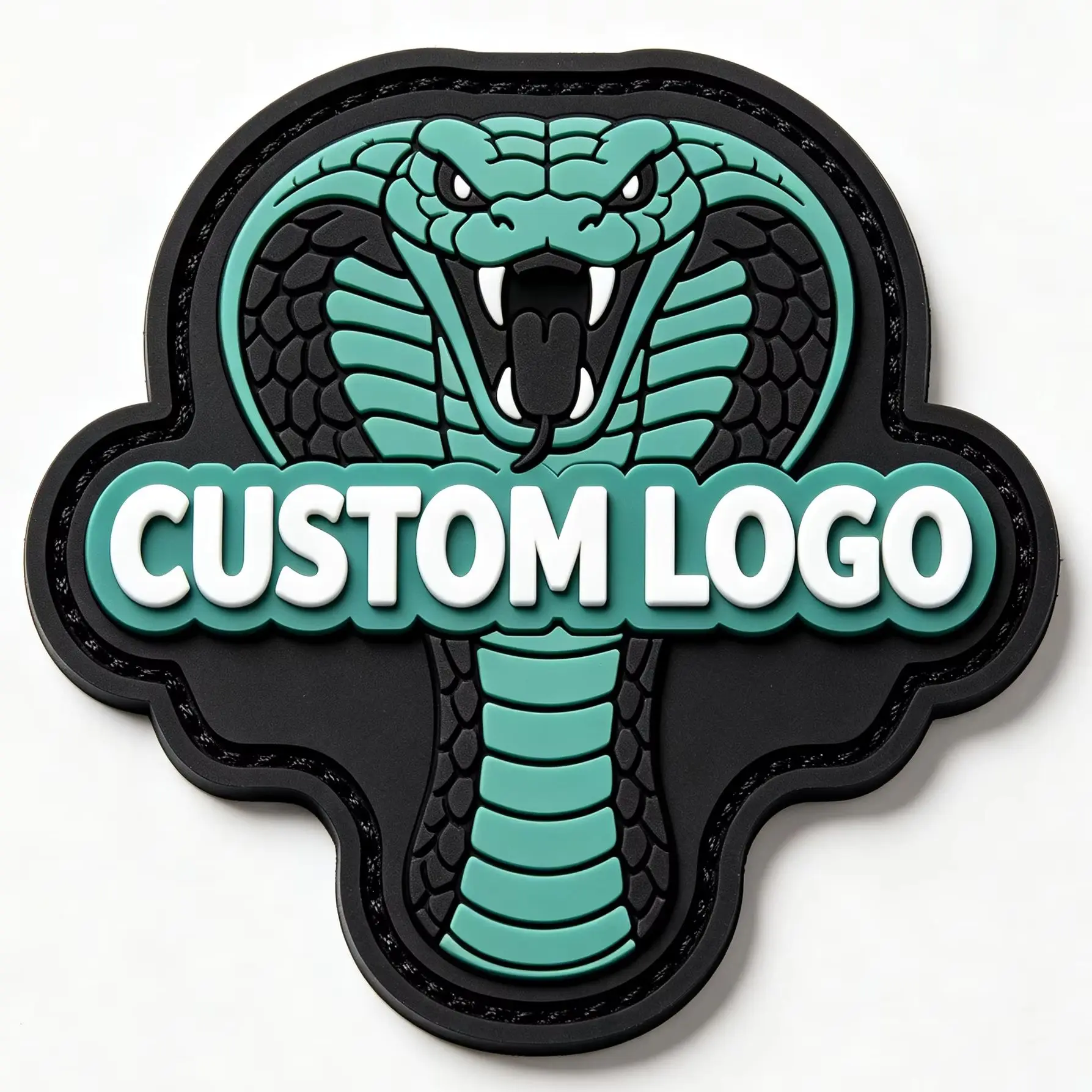 Custom 3D Embossed Silicone Custom Logo 3D Soft Heat Press Transparent Silicone PVC Rubber Patches Label for Clothing