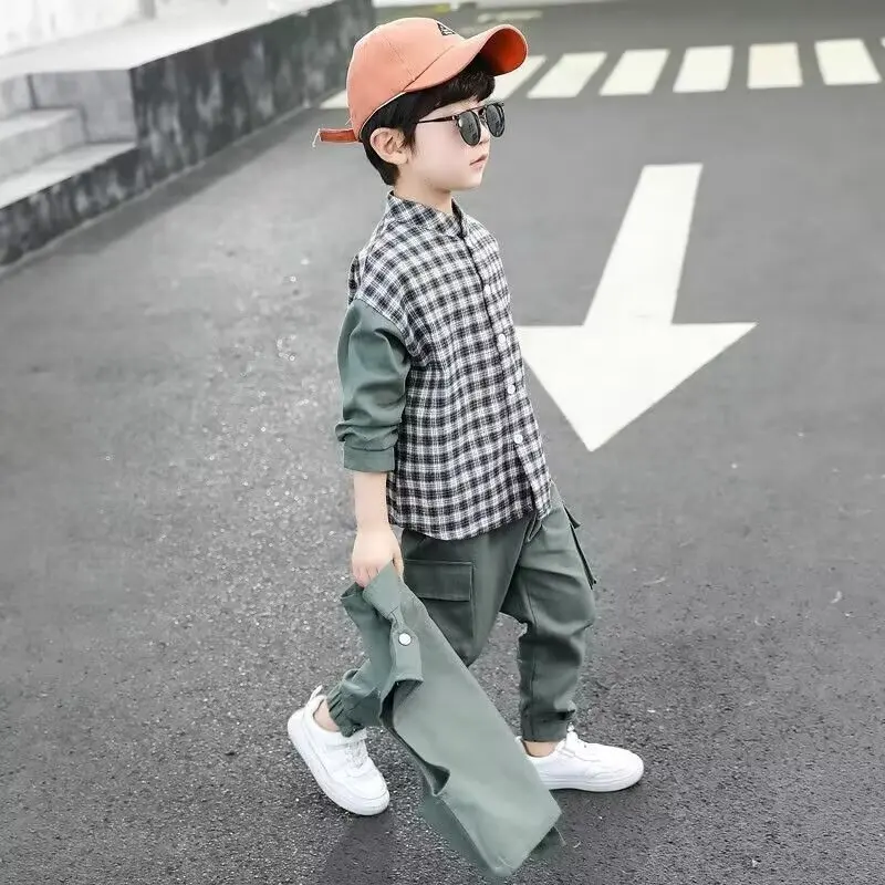 Kids Clothes Boys Spring Set For Baby Boys2024 Clothing Set Vest Shirt And Pants 3PCS Sport Suit Outfits