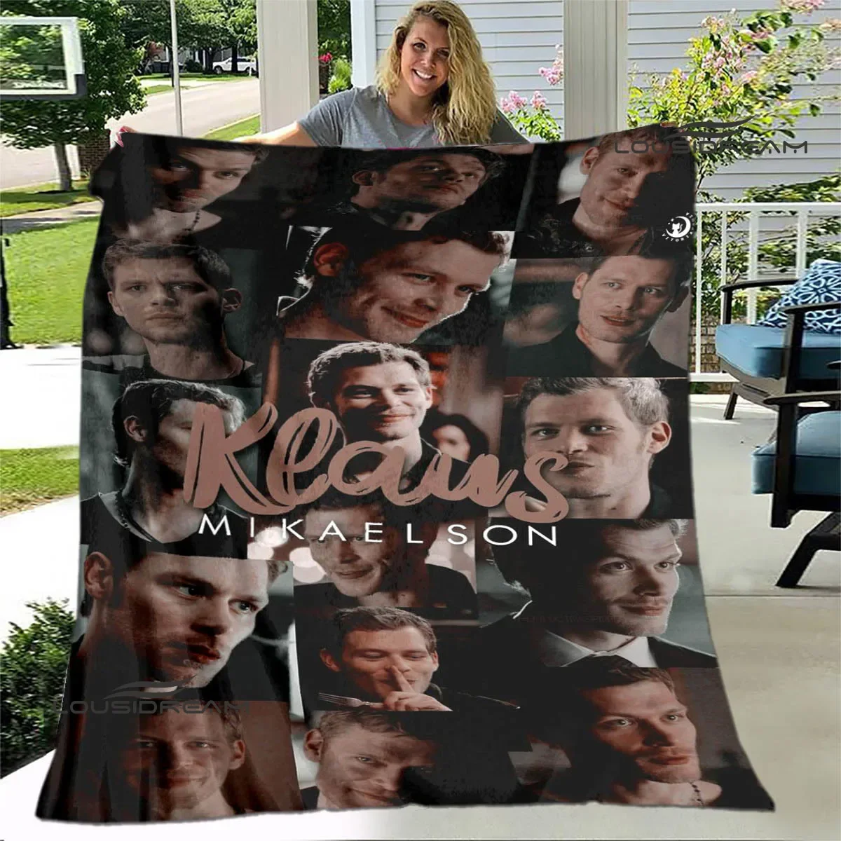 The originals Klaus Mikaelson printed blankets Warm Flannel blankets Soft and comfortable blanket bed linings Birthday Gift