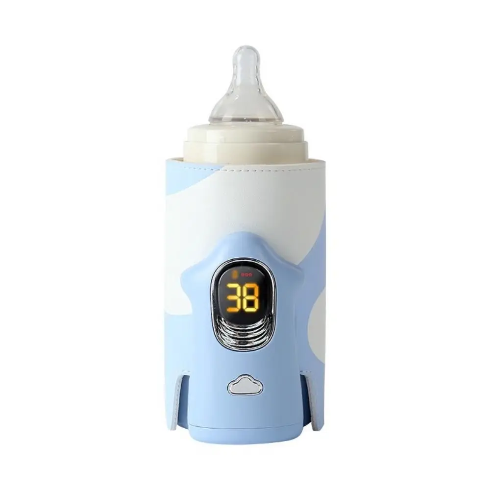 Multifunction Baby Bottle Warmer LED Display Wireless Breast Milk Warmer Insulated Accurate Temperature Control